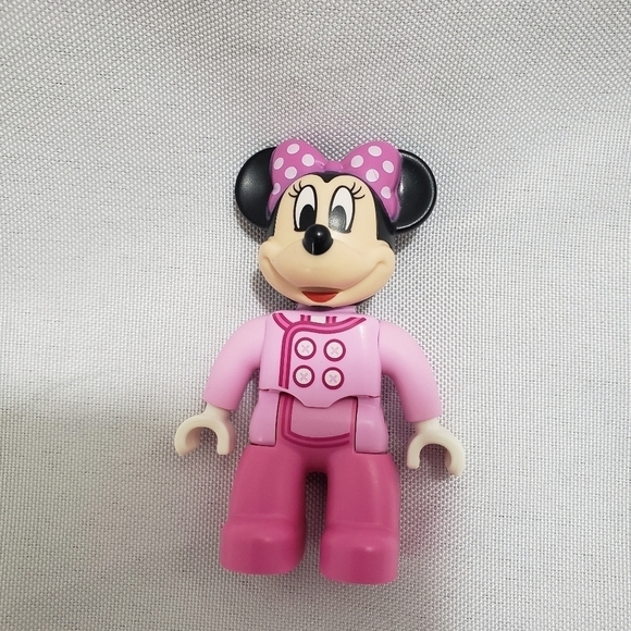 Lego Duplo Disney Minnie Mouse Figure 2.5" Replacement Part Cake Topper Pink - Picture 1 of 2